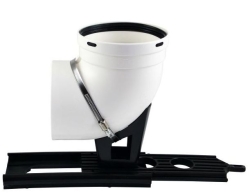 Regulus Koleno 90° 125 PP včetně držáku do komína  14546