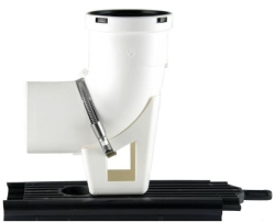 Regulus Koleno 90° patní průměr 100 včetně držáku do komína 12409