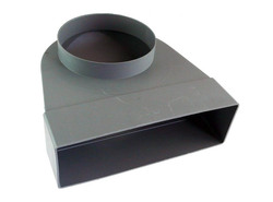 Regulus Koleno 90° přechodové čtyřhran 60x200/kruh 100 mm 8243