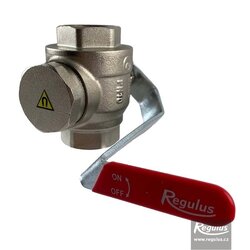 Regulus Kulový kohout s filtrem a magnetem, se zalomenou pákou