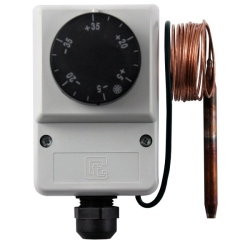 Náhled obrázku: Regulus Termostat provozní zakrytovaný -35/35°C, kapilára 1,5 m, IP40  11279 