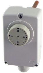 Náhled obrázku: Regulus Termostat provozní zakrytovaný s jímkou 0-90°C, G 1/2