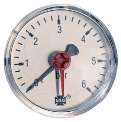 Regulus Tlakoměr 6 bar, G 1/4“ zadní, d= 63 mm 3409